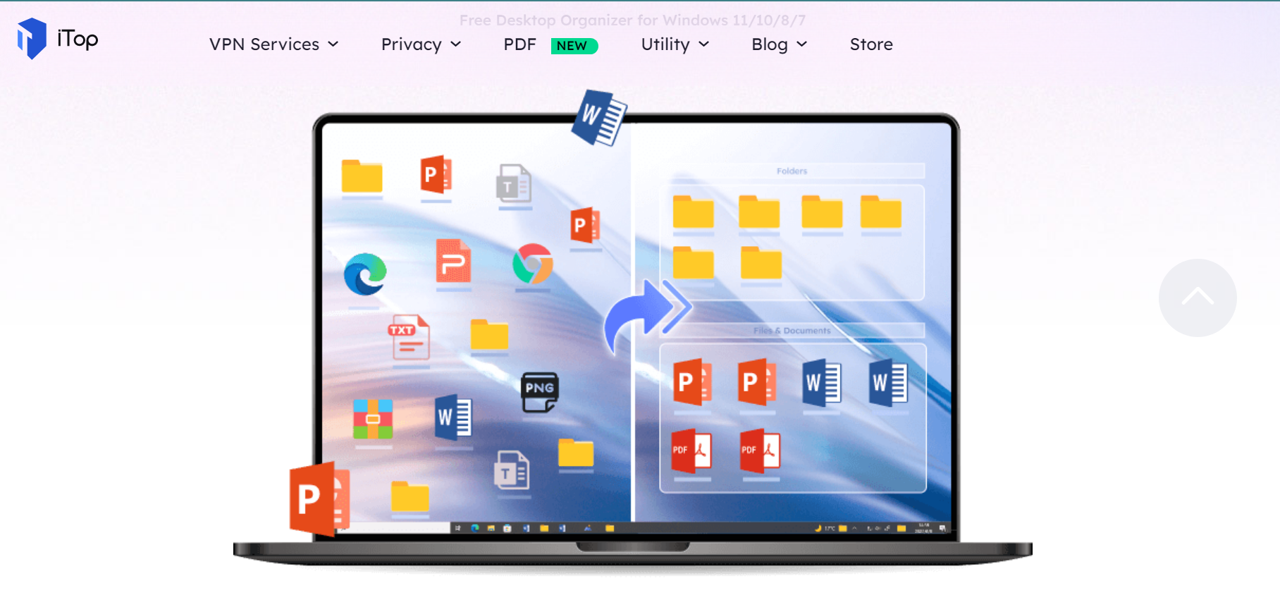 Средете ги десктоп иконите со iTop Easy Desktop