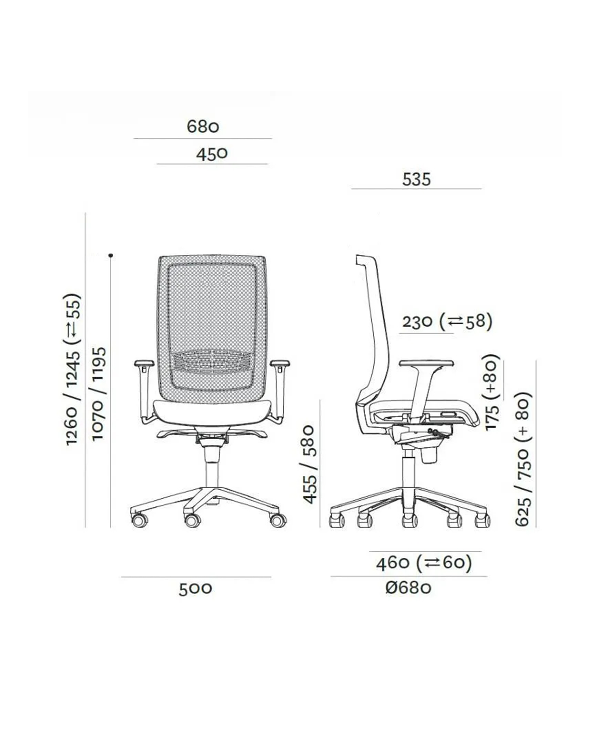 Работна столица Brado Kind 203 AW - Image 7