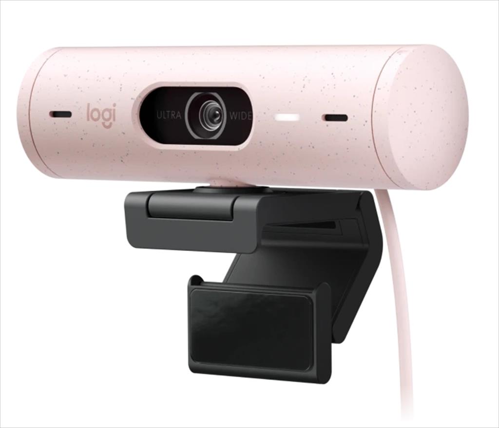 WEB CAMERA LOGITECH BRIO 500 ROSE 1080p/30fps, USB-C, Rose, 960-001421 47057