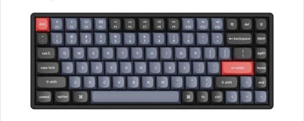 KEYBOARD MECHANICAL KEYCHRON K2 PRO QMK/VIA ALUMINIUM HS RGB LED 75% Keychron Blue switch Multi-Device (Wired+Bluetooth), Black, KEYCHRON-KEY-K2P-J2