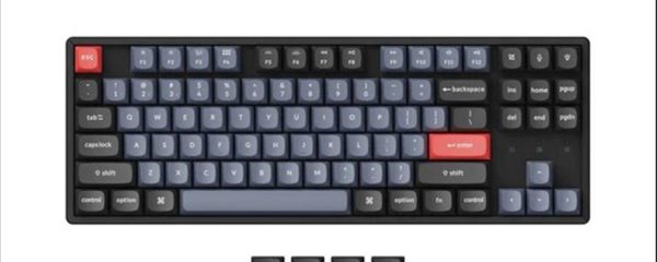KEYBOARD MECHANICAL KEYCHRON K8 PRO HS ALUMINIUM RGB LED TKL Gateron G-pro Blue switch Multi-Device (Wired+Bluetooth), Black, KEYCHRON-KEY-K8P-J2