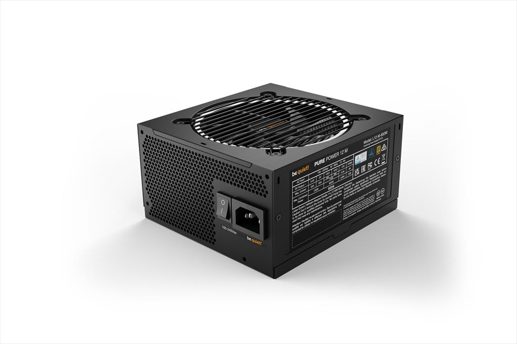 PSU 850W BE QUIET! PURE POWER 12 M w/PCIe 5.0, 80 Plus GOLD FULL MODULAR, BN344 26197