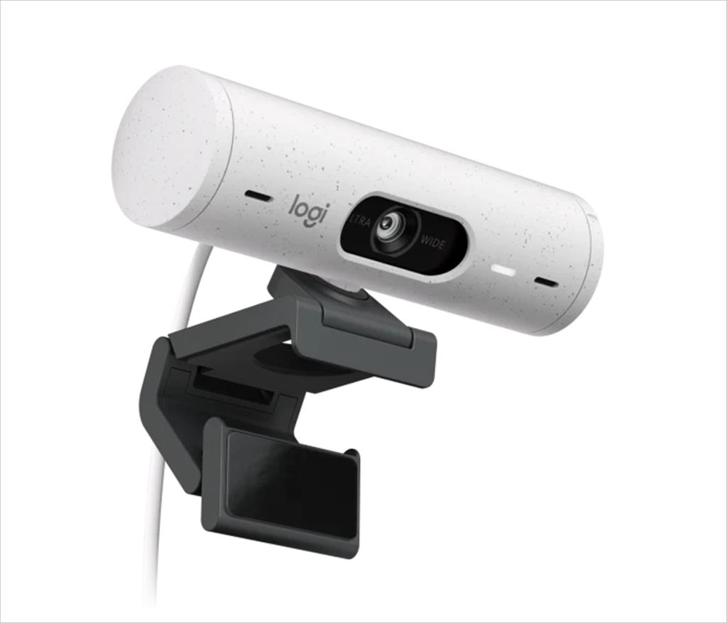 WEB CAMERA LOGITECH BRIO 500 WHITE 1080p/30fps, USB-C, Off-white, 960-001428 47058