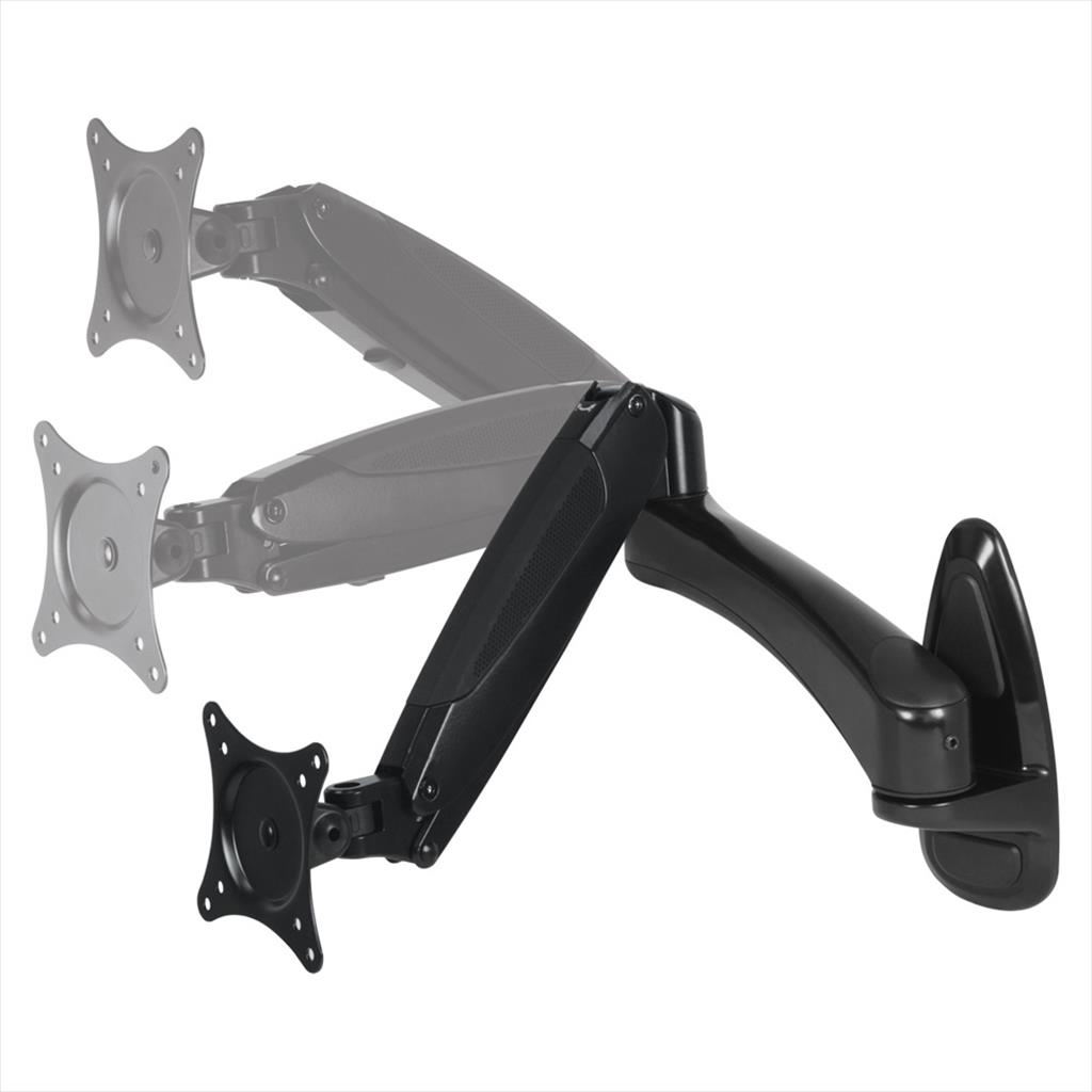 MONITOR WALL MOUNT ARCTIC W1-3D, GAS SPRING, 1 MONITOR up to 43", VESA 100/75mm, Tilt, Swivel, Rotation, 8kg, AEMNT00032A 09625