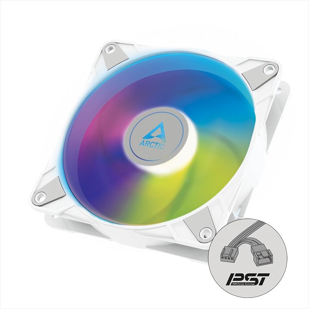 COOLERS CASE FAN 120mm ARCTIC P12 PWM PST A-RGB 0dB 2000 RPM WHITE ACFAN00254A 36399