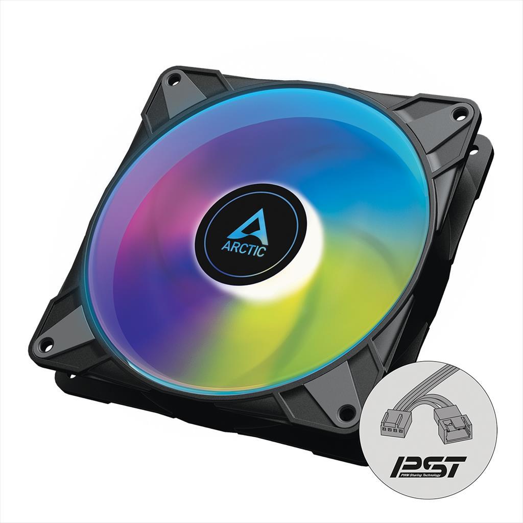 COOLERS CASE FAN 140mm ARCTIC P14 PWM PST A-RGB 0dB 1900 RPM BLACK ACFAN00239A 36401
