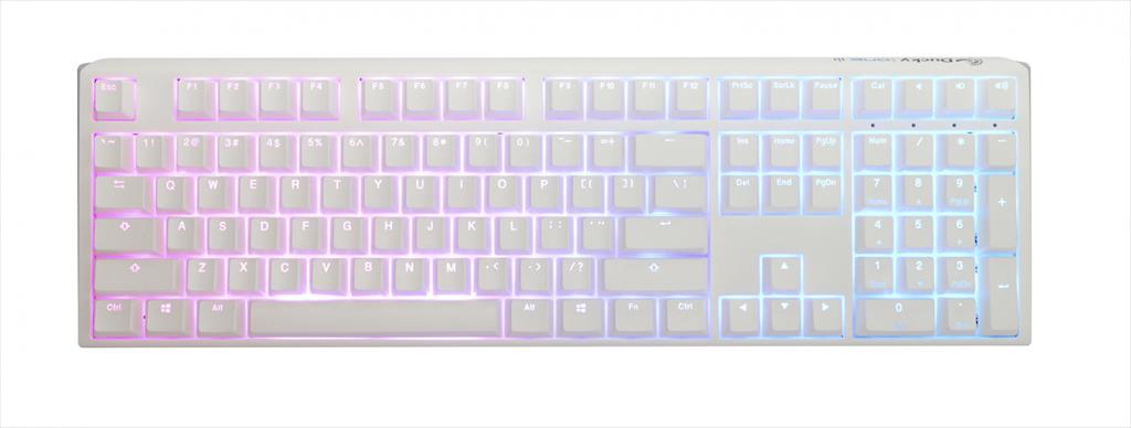 KEYBOARD MECHANICAL DUCKY ONE 3 FULL SIZE RGB PBT Double-shot keycaps HOT-SWAPPABLE Cherry MX Red, Pure White, DKON2108ST-RUSPDPWWWSC1 08446