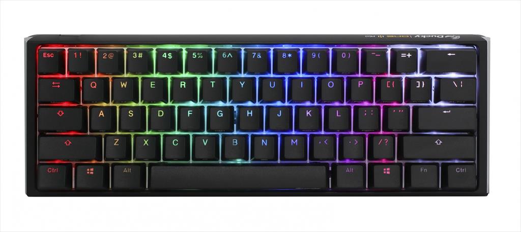 KEYBOARD MECHANICAL DUCKY ONE 3 MINI RGB 60% PBT Double-shot keycaps HOT-SWAPPABLE Cherry MX Brown, Black, DKON2161ST-BUSPDCLAWSC1 08463