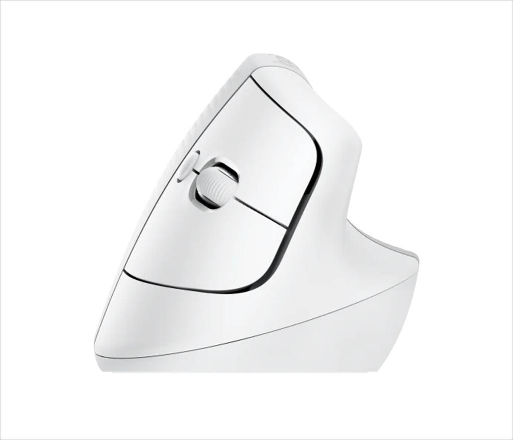 MOUSE WIRELESS LOGITECH LIFT VERTICAL ERGONOMIC OPTICAL w/ Bluetooth Logi Bolt, White, business, 910-006496 07371