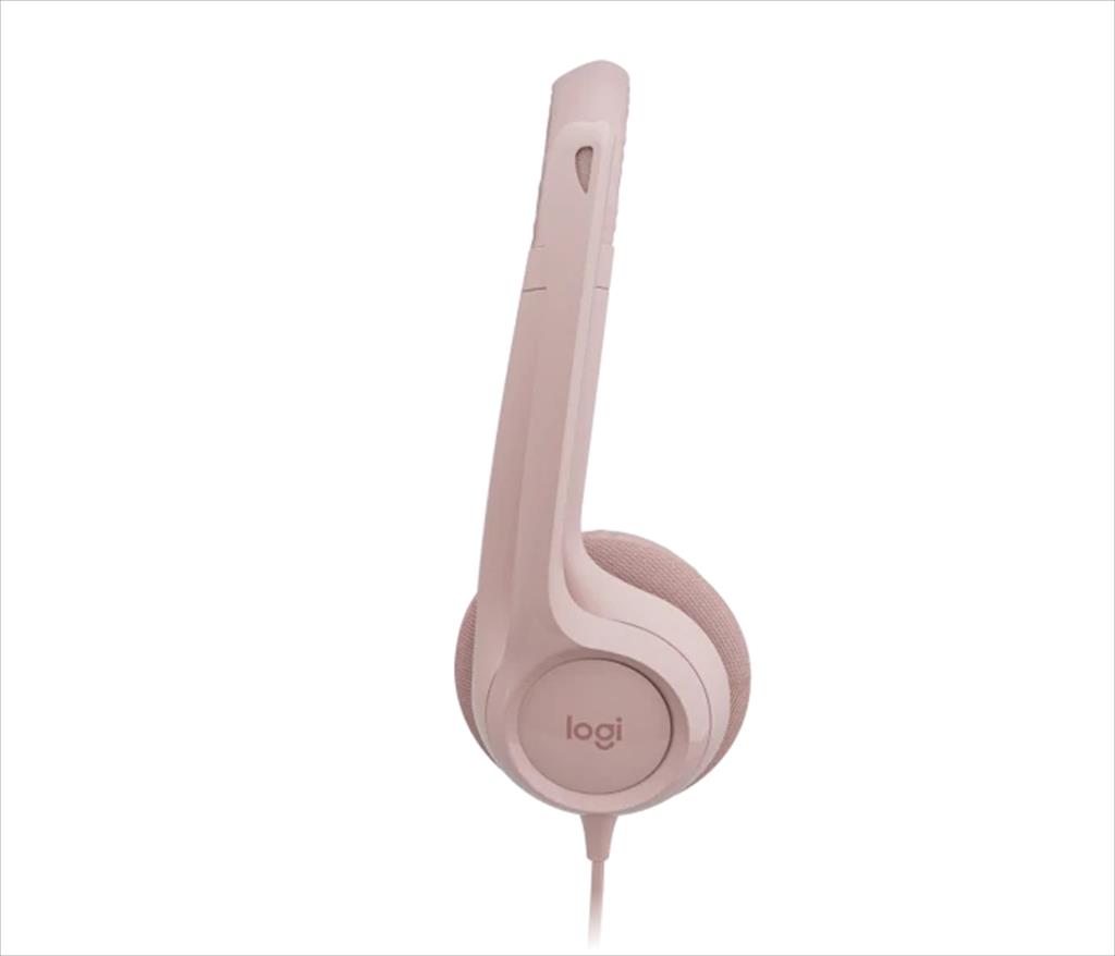 HEADPHONES LOGITECH H390 USB Rose w/Microphone 981-001281 41237