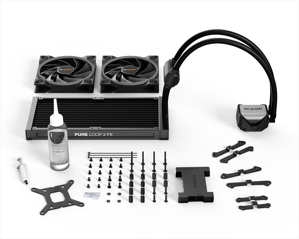 COOLERS CPU AIO BE QUIET! PURE LOOP 2 FX 280 2x140mm Light Wings ARGB PWM, w/REFFIL OPTION, ARGB LED on pump, w/ARGB HUB, BW014 36406