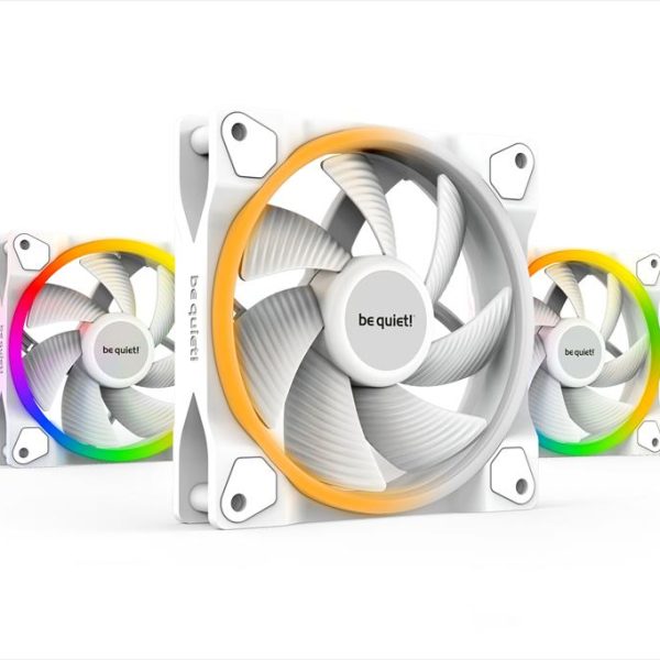COOLERS CASE FAN 3x120mm BE QUIET! LIGHT WINGS WHITE PWM 1700rpm ARGB, RIFLE BEARING, Triple Pack, BL100 36411