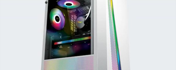 CASE ARMAGGEDDON ATX mid-Tower KAGAMI K2 WHITE w/WINDOW, RGB STRIPE, w/o OD DVD slot