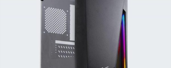 CASE ARMAGGEDDON microATX NIMITZ N5 AURORA BLACK, w/WINDOW, RGB FRONT PANEL, w/o OD DVD slot
