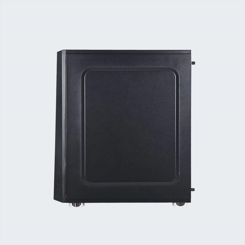 CASE ARMAGGEDDON microATX NIMITZ N5 AURORA BLACK, w/WINDOW, RGB FRONT PANEL, w/o OD DVD slot 02366