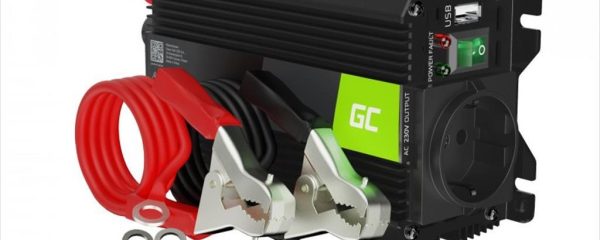 CAR POWER VOLTAGE CONVERTER GREEN CELL 12V>230V 300W/600W, w/USB ,INVGC01