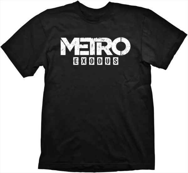 T-shirt metro exodus (logo), black size xl