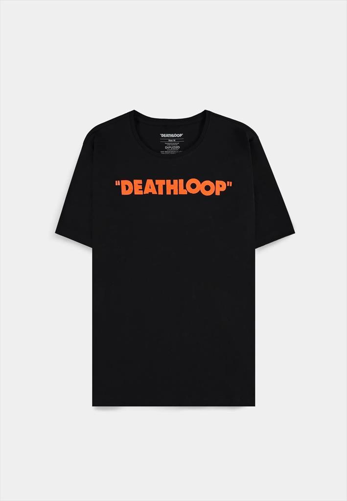 T-SHIRT DEATHLOOP (LOGO), Black Size XL 56140