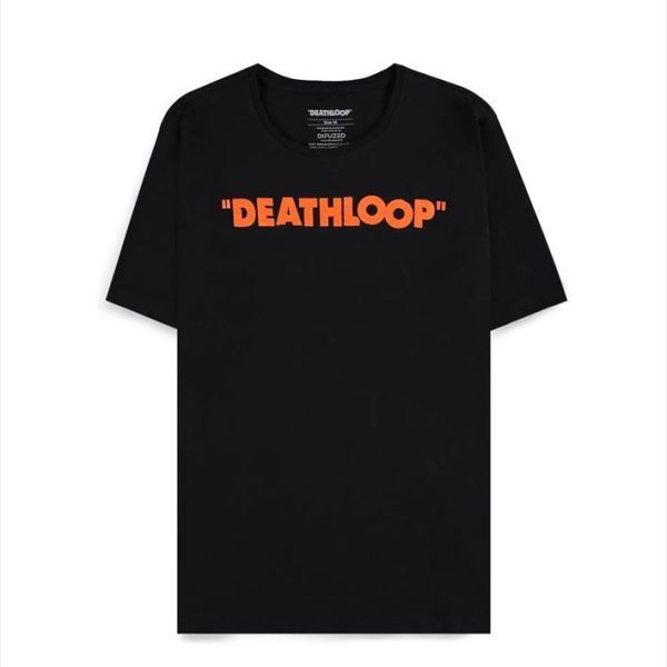 T-SHIRT DEATHLOOP (LOGO), Black Size L 56141