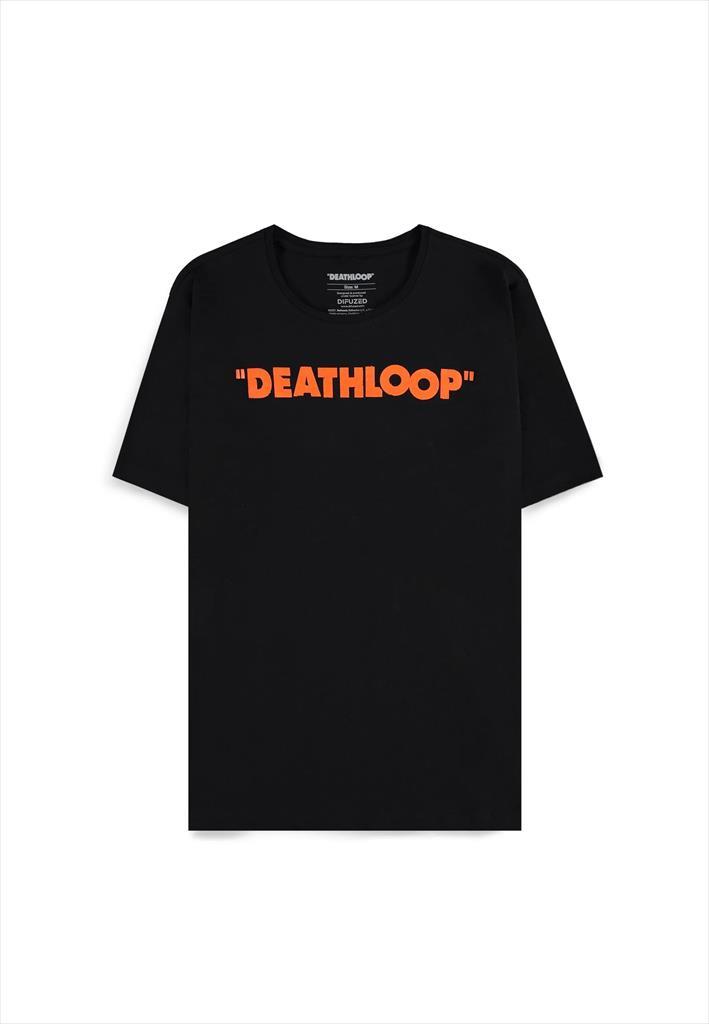T-SHIRT DEATHLOOP (LOGO), Black Size L 56141