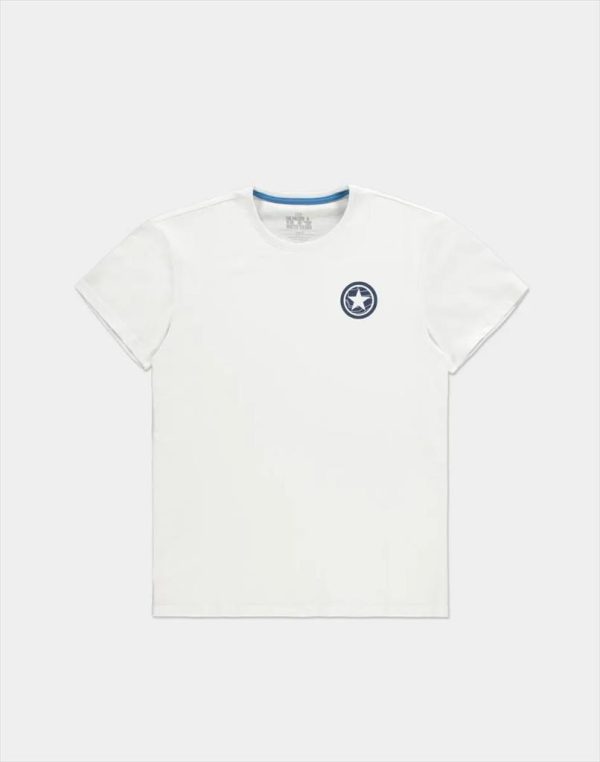 T-shirt marvel (winter soldier), white size l