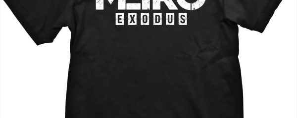 T-SHIRT METRO EXODUS (LOGO), Black Size M