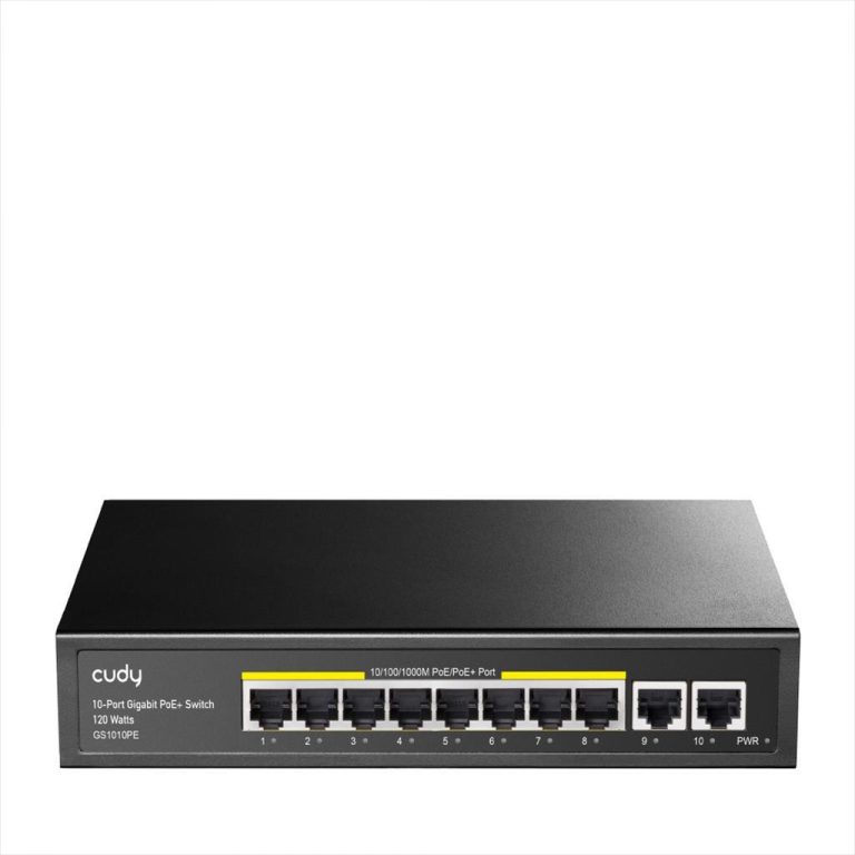 NET Switch CUDY 10-port Gigabit POE 120W GS1010PE