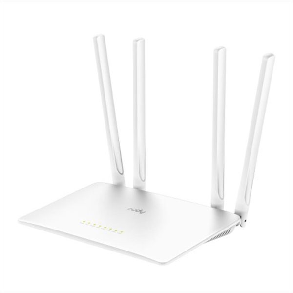 NET ROUTER WIRELESS DUAL BAND AC1200 CUDY WR1200, w/4 antennas, 1x WAN 10/100 port, 4x LAN 10/100 ports 17439