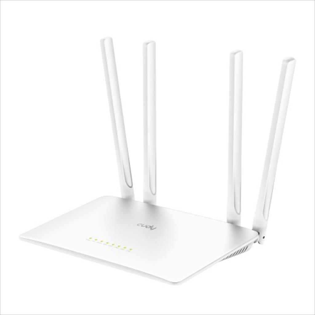 NET ROUTER WIRELESS DUAL BAND AC1200 CUDY WR1200, w/4 antennas, 1x WAN 10/100 port, 4x LAN 10/100 ports 17439