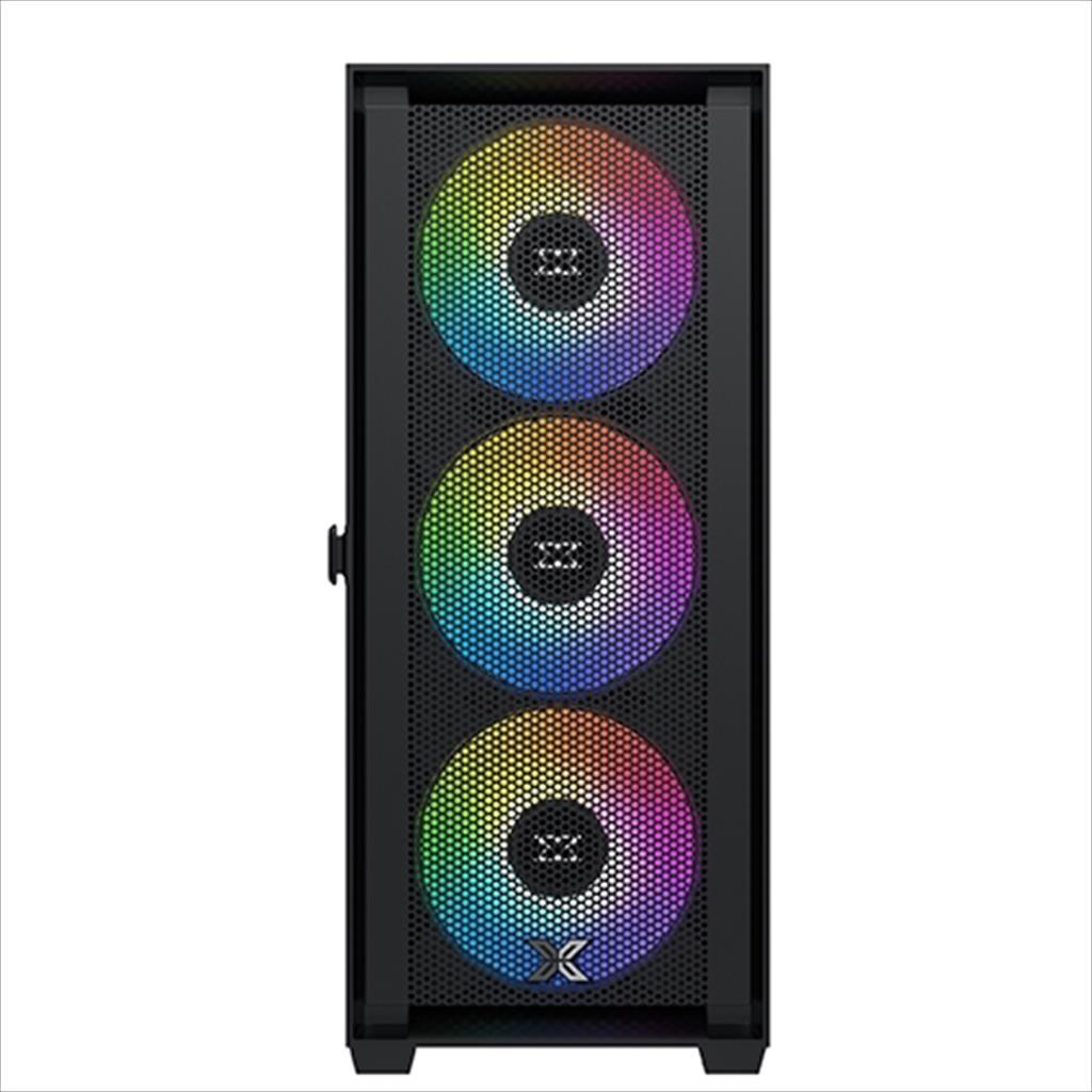 CASE XIGMATEK E-ATX mid-Tower ANUBIS PRO 4FX w/TG Magnet flip, Meshed Grill FP, 3x140mm X40A, 1x120mm X20A ARGB Galaxy II Fan Control Kit 02380