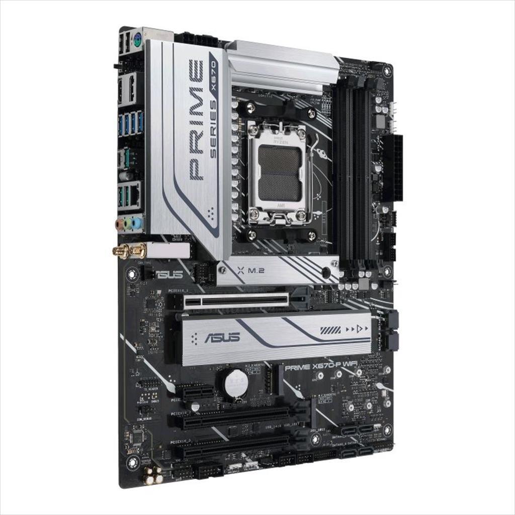 MB AM5 X670-P PRIME WIFI ASUS 4xDDR5 6400Mhz(O.C),HDMI,DP, 3xPCIex16 4.0, PCIex1, 3xM.2, 6xSATAIII, WiFi 6,BT 5.2 18459