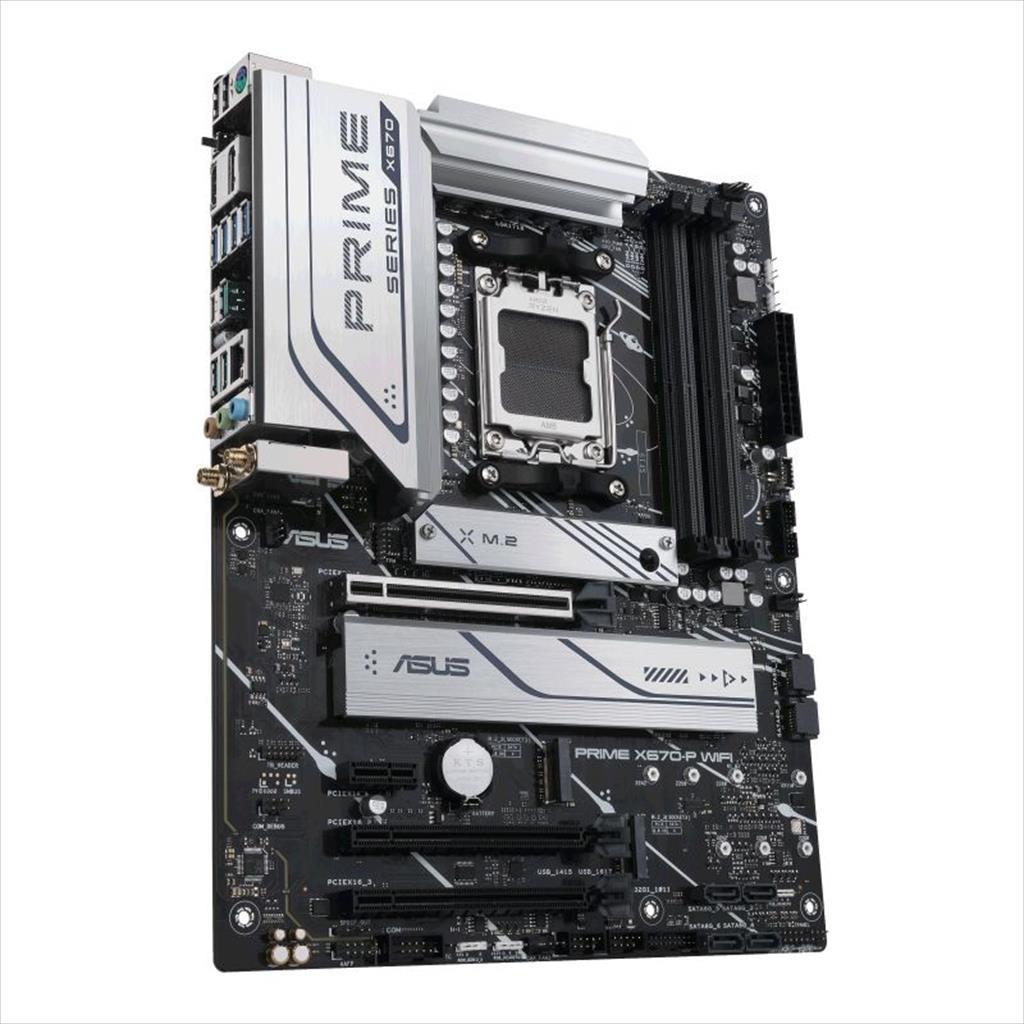 MB AM5 X670-P PRIME WIFI ASUS 4xDDR5 6400Mhz(O.C),HDMI,DP, 3xPCIex16 4.0, PCIex1, 3xM.2, 6xSATAIII, WiFi 6,BT 5.2 18459