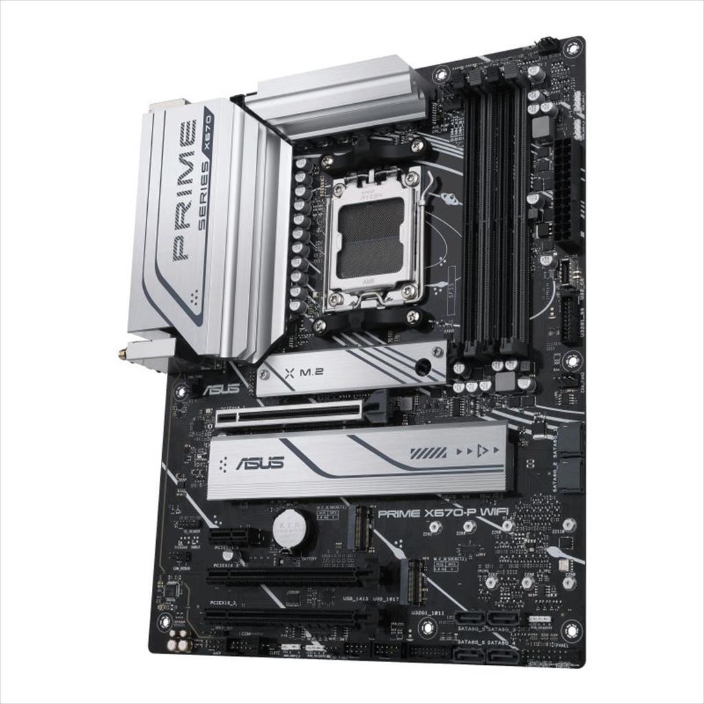 MB AM5 X670-P PRIME WIFI ASUS 4xDDR5 6400Mhz(O.C),HDMI,DP, 3xPCIex16 4.0, PCIex1, 3xM.2, 6xSATAIII, WiFi 6,BT 5.2 18459