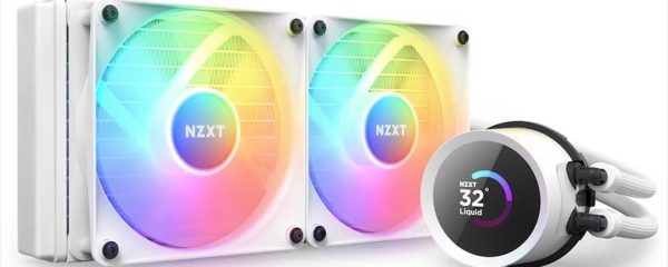 COOLERS CPU AIO NZXT Kraken 240 RGB, 2x120mm F120 RGB Core fans, RGB Controller, w/1.54" LCD display, RL-KR240-W1, MATTE WHITE