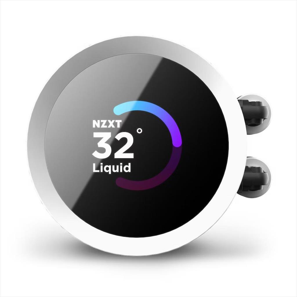 COOLERS CPU AIO NZXT Kraken 240 RGB, 2x120mm F120 RGB Core fans, RGB Controller, w/1.54" LCD display, RL-KR240-W1, MATTE WHITE 36427