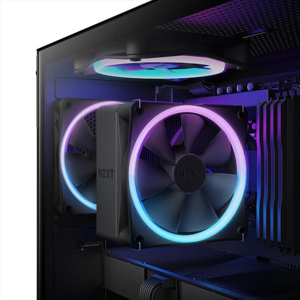 COOLERS CPU NZXT T120 RGB Black, 4 HEAT PIPES, RC-TR120-B1 AMD/INTEL 36441