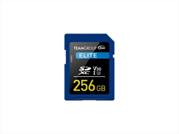 Memory card team group elite sdxc uhs-i u3 v30 256gb 100mb/s tesdxc256giv3001
