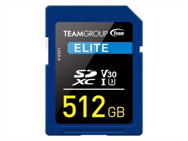 Memory card team group elite sdxc uhs-i u3 v30 512gb 100mb/s tesdxc512giv3001