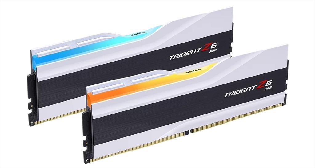 RAM DDR5 32GB(2x16GB) 6000MHz CL36 G.SKILL Trident Z5 RGB White F5-6000J3636F16GX2-TZ5RW 03508