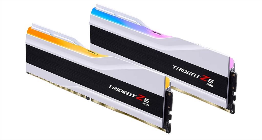 RAM DDR5 32GB(2x16GB) 6000MHz CL36 G.SKILL Trident Z5 RGB White F5-6000J3636F16GX2-TZ5RW 03508