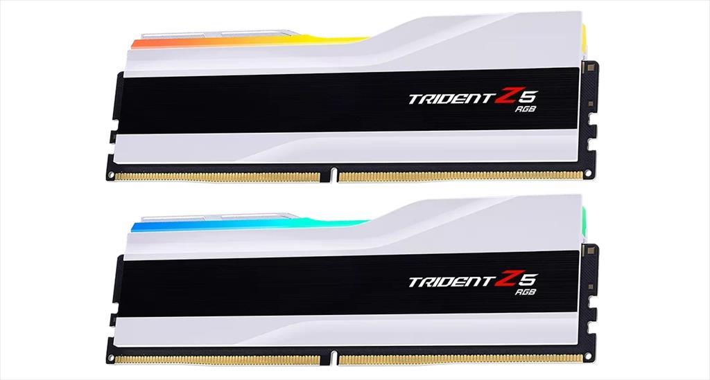 RAM DDR5 32GB(2x16GB) 6000MHz CL36 G.SKILL Trident Z5 RGB White F5-6000J3636F16GX2-TZ5RW 03508