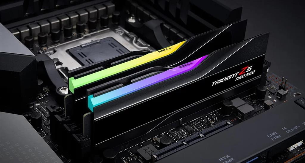 RAM DDR5 48GB(2x24GB) 6000MHz CL40 G.SKILL Trident Z5 NEO RGB matte black F5-6000J4048F24GX2-TZ5NR 03513