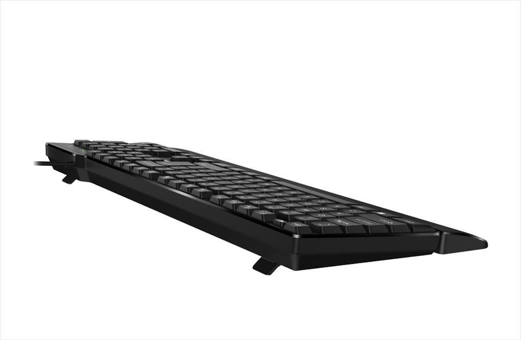 KEYBOARD WIRED USB GENIUS KB-100XP with Palm Rest, Sleep & Multimedia Keys 08512