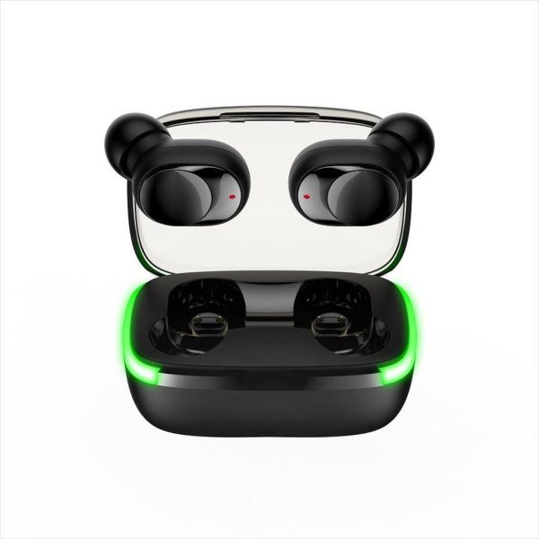EARPHONES WIRELESS BUDS KINGSTAR KS-Y60, Bluetooth w/microphone, Black 41250