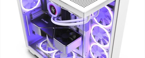 CASE NZXT ATX Mid-Tower H9 FLOW w/2xWINDOWS + Top MESH, 4x F120Q Quiet Airflow fan ,USB-C 3.2, 2xUSB-A 3.2, Matte White CM-H91FW-01