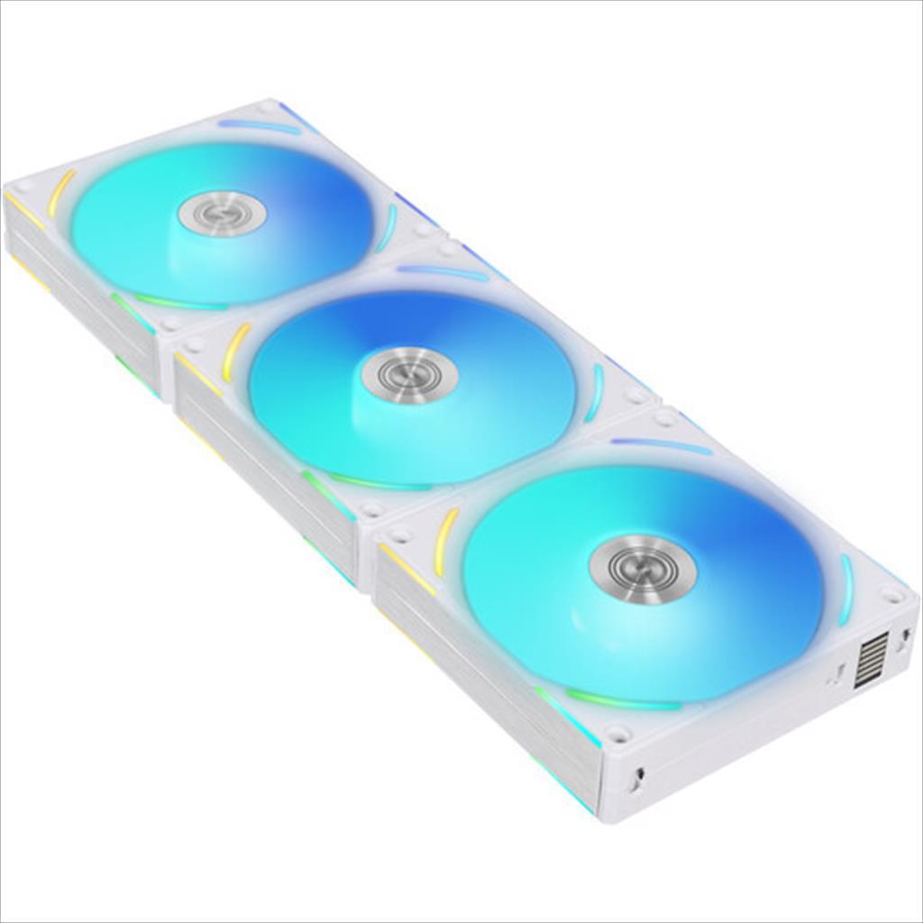 COOLERS CASE FAN 3x120mm LIAN LI UNI SL120 V2 w/controller ARGB PWM, White, AL120V2-3W 36452