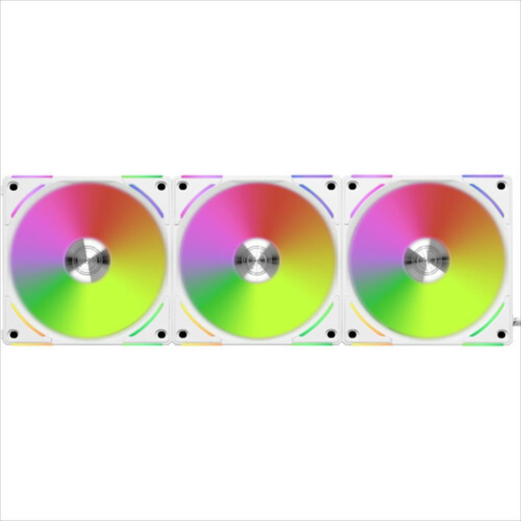 COOLERS CASE FAN 3x120mm LIAN LI UNI SL120 V2 w/controller ARGB PWM, White, AL120V2-3W 36452