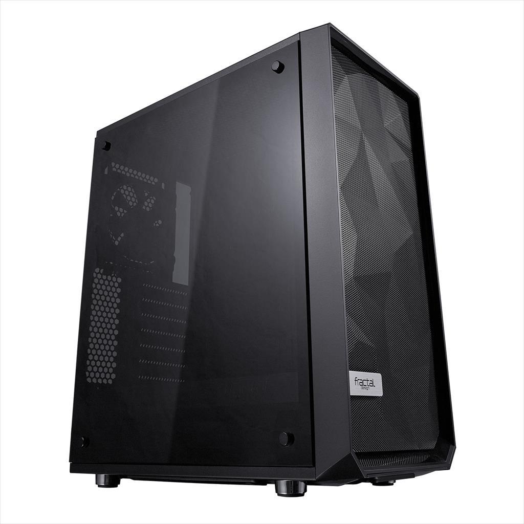 CASE FRACTAL DESIGN ATX Mid-Tower MESHIFY C, 2x120mm Dynamic X2 GP-12 3-pin fans, w/WINDOW, Front Mesh, Black, FD-CA-MESH-C-BKO-TG 02405