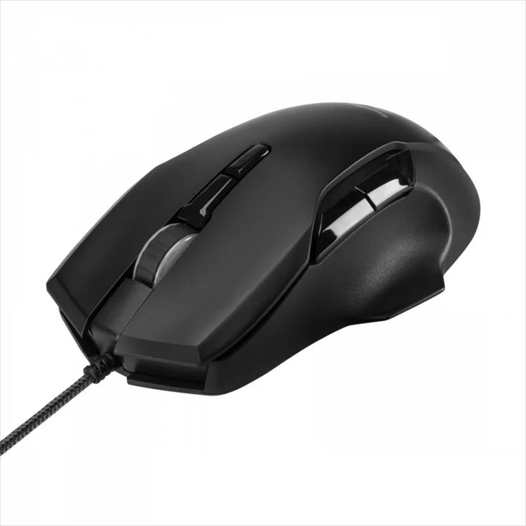 MOUSE WIRED NOXO, DEVIATOR GAMING MOUSE, USB, DPI 6400, 7 PROGRAMMABLE BUTTONS, RGB ILLUMINATION, Black 07403