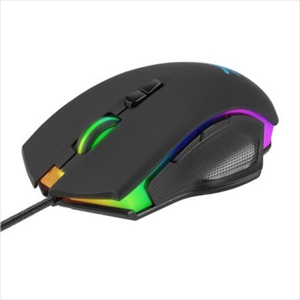 MOUSE WIRED NOXO, SOULKEEPER GAMING MOUSE, USB, DPI 6400, 7 PROGRAMMABLE BUTTONS, RGB ILLUMINATION, Black 07404
